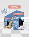 Влажный корм для взрослых кошек "Природа вкуса", FELIX, с лососем, 75 г