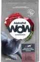 Сухой полнорационный корм Alphapet c говядиной и печенью для взрослых домашних кошек и котов AlphaPet WOW Superpremium, 750 г