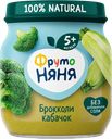Пюре овощное ФРУТОНЯНЯ Капуста брокколи и кабачок, с 5 месяцев, 110г