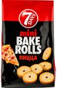 Сухарики пшеничные Bake rolls мини с пиццой, 80 г