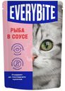 Корм влажный Everybite с рыбой в соусе для взрослых кошек, 75г