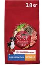 Сухой корм Purina One для собак средних и крупных пород с курицей и рисом, 3.8кг