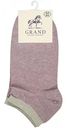 Носки женские Grand резинка с люрексом цвет: светло-сиреневый меланж, 38-41 р-р