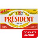 PRESIDENT масло кис/слив несоленое 82% 360г фольга:10