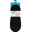 Следки женские Footies микрофибра цвет: чёрный, 36-40р-р 2пары