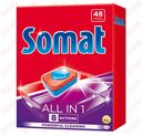 Таблетки для посудомоечных машин «All In1» Somat, 48 шт