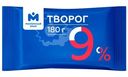 Творог 9% Молочный знак, 180г