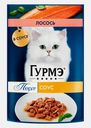 Влажный корм для кошек Перл соус лосось Гурмэ 75г