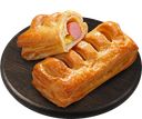 Дениш с сосиской и горчицей XXL, 0,125 кг