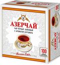 Чай АЗЕРЧАЙ, Черный с ароматом бергамота, 100 пакетиков 