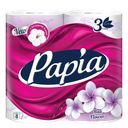 Туалетная бумага PAPIA® Балийский цветок, 3-слойная, 4 рулона