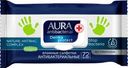 Салфетки влажные AURA Antibacterial Derma Protect антибактериальные, 72шт