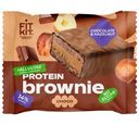 Десерт Fit Kit Брауни со вкусом шоколад-фундук протеиновый глазированный 50г