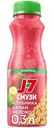 Смузи J7 со злаками яблоко-банан-черноплодная рябина-клубника, 300мл