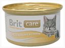 Консервированный корм для кошек Brit Care куриная грудка и сыр, 80 г