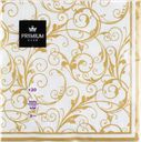 Салфетки бумажные PREMIUM CLUB НГ елочка на белом 3-слоя 33х33см, 20шт