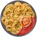 Биточек куриный со спагетти в томатном соусе Перекрёсток Select, 220г