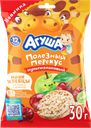 Хлебцы мультизлаковые хрустящие АГУША Полезный перекус, со вкусом яблока и вишни, с 12 месяцев, 30г