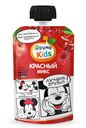 Пюре Красный микс из яблок, черешни, малины и красной смородины, ФрутоKids, 90 г