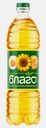 Масло подсолнечное Благо рафинированное дезодорированное 1л
