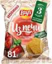 Чипсы картофельно-злаковые LAY'S Из печи, вяленые томаты и базилик, 81г