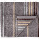 Полотенце махровое Milando Лайн цвет серый, 50х80см