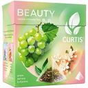 Чай зелёный Curtis Beauty с кусочками винограда и лепестками жасмина листовой, 18х1.7г