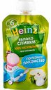 Пюре Heinz Яблоко-сливки, с 6 месяцев, 90 г