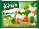 Овощи замороженные МОРОЗКО, Грин, Овощное трио, 400г