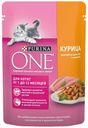 Влажный корм Purina ONE с курицей и морковью для котят 75 г