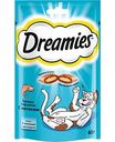Лакомство для взрослых кошек Подушечки Dreamies с лососем, 60 г