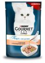 Влажный корм Gourmet «Перл Соус Де-люкс» для кошек, лосось в соусе, 85 г