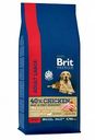 Корм для взрослых собак крупных пород Brit Premium Курица и 5 трав, 15 кг