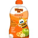Пюре "Honey Kid" из яблок и банана со вкусом печенья для детского питания для детей раннего возраста гомогенизированное, стерилизова нное, 90 г с 6 месяцев