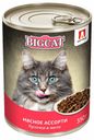 Влажный корм Зоогурман Big Cat с мясом для кошек 350 г