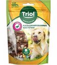 Лакомство для собак Triol Кальцинированные косточки Утка, 70 г