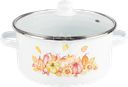 Кастрюля HOMECLUB Enamel, деколь, в ассортименте, 3.7л