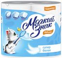 Туалетная бумага двухслойная, Мягкий знак, 4 рулона 