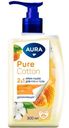 Крем-мыло Aura Pure Cotton Хлопок и мед для рук и тела 2в1, 300мл