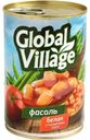 Фасоль Global Village белая в томатном соусе 400г