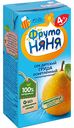 Сок детский осветлённый ФрутоНяня Груша, с 4 месяцев, 0,2 л