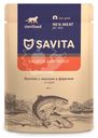 Корм Savita с лососем и форелью в соусе для стерилизованных кошек, 85г