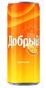 Напиток газированный Добрый апельсин с витамином С, 250мл