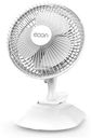 Вентилятор настольный econ ECO-TBF601 white(подставка-прищепка;15ВТ;6 дюймов)