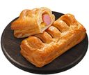 Дениш с сосиской и горчицей XXL, 0,125 кг