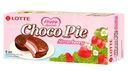 Печенье прослоенное глазированное, Choco Pie, клубника, 168 г