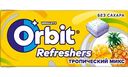 Жевательная резинка Orbit Refreshers Тропический микс, 16 г