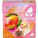 Чай Curtis Energy чёрный цейлонский манго-имбирь-цедра цитрусовых-лепестки цветов листовой, 15х1.7г