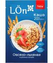 Каша Lon Овсяно-льняная клубника-папайя моментальная, 30г