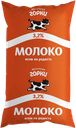 Молоко МОЛОЧНЫЕ ГОРКИ пастеризованное 3,2%, 900мл